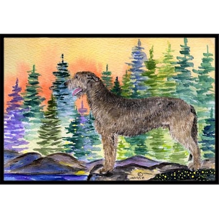 Carolines Treasures Carolines Treasures SS8205MAT 18 x 27 in. Irish Wolfhound Indoor Outdoor Doormat SS8205MAT